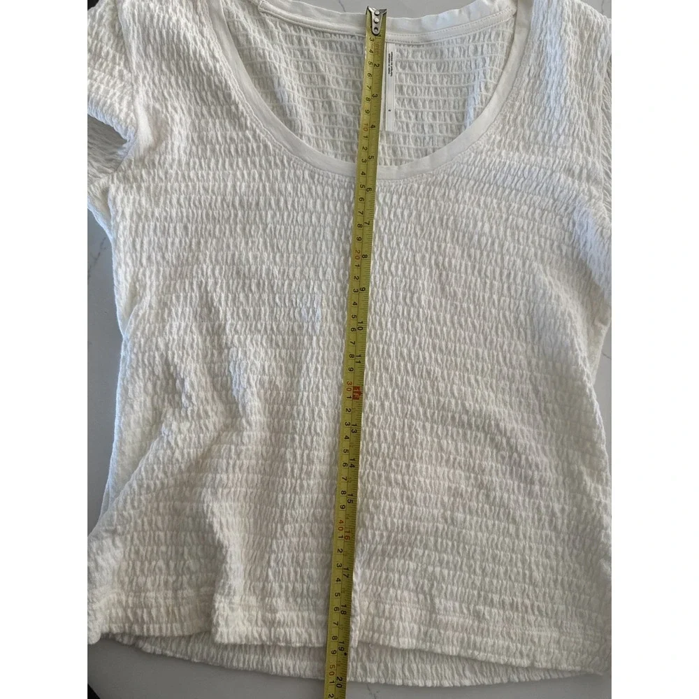 EUC Anthropologie Smocked Bell Sleeve Top Size Small Boho Fairy Coquette